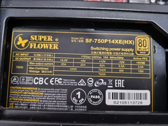 Fonte 750w gold