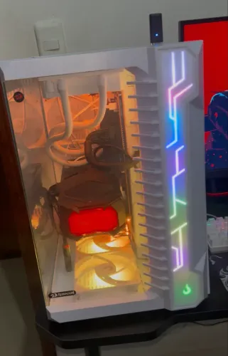 Gabinete Gamer Rise Mode Galaxy Glass - 7 Fans + NF + garantia 12 meses