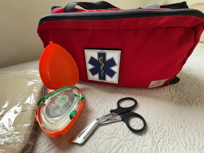 Bolsa de APH / Primeiros Socorros Fibra Resgate + Acessórios