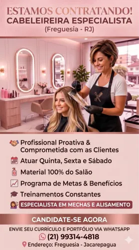 VAGA CABELEIREIRA - FREGUESIA