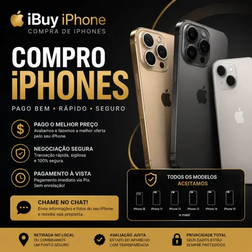 ? Compro iPhone Usado ou Novo | Pago à Vista via Pix