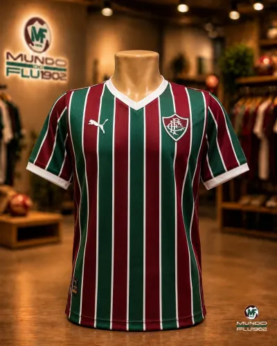 Camisa 1 Fluminense 2026 feminina modelo jogadora sem patrocínio