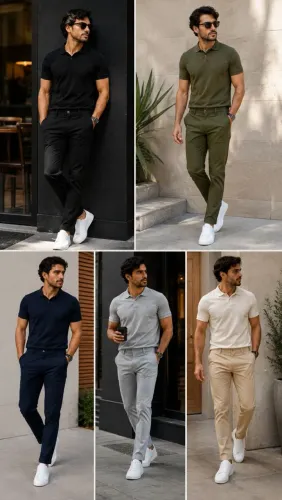 Calças masculinas Sarja 