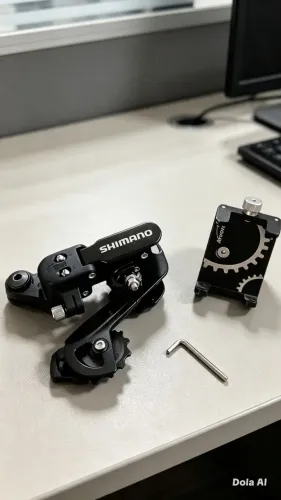 Kit câmbio Shimano+suporte/ peça original