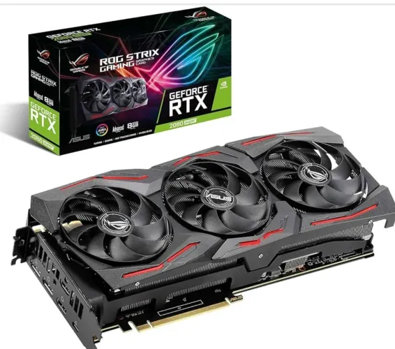 Placa de vídeo GeForce RTX 2080 super Rog Strix 8gb