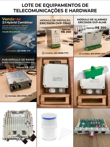 Equipamentos de rede e componentes de telecomunicações