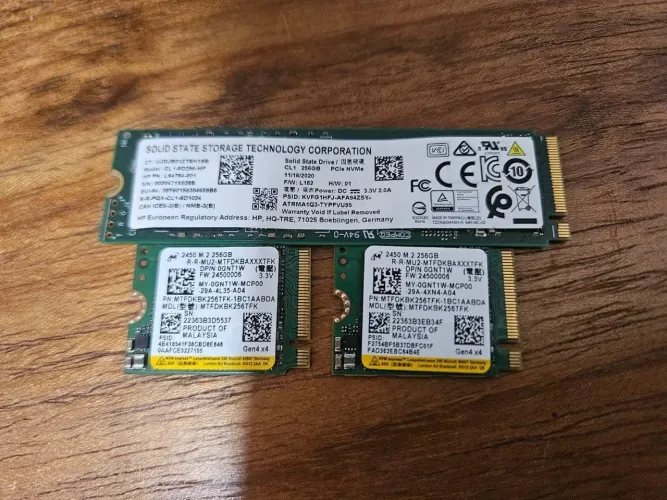 Lote SSD NVME M2 256GB