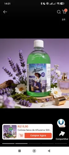 Colônia Alfazema 500ml Original [Atacado]