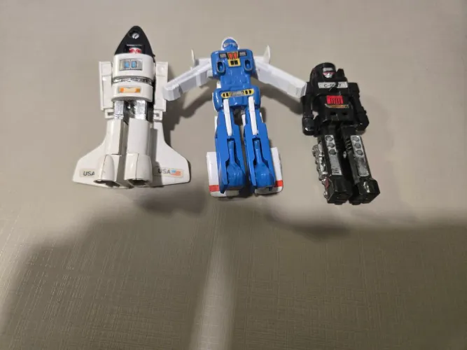 LOTE TRANSFORMERS MIMO CONVERT GOBOTS - NAVE ESPACIAL, CESSNA E LOCOMOTIVA