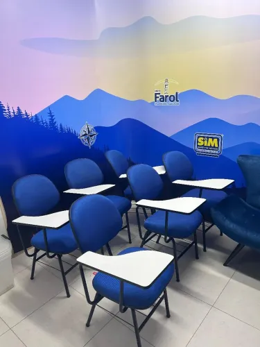 Jogo de cadeiras 6 unidades para escritório