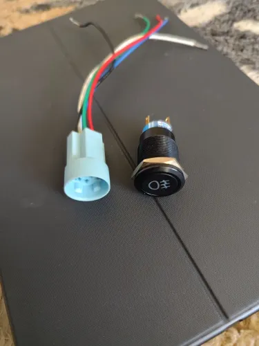 Botão de farol de milha iluminado 