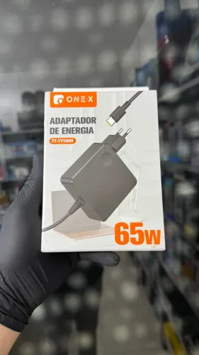 Fonte Carregador 65W USB-C - Para Notebook e Celular