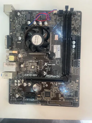 PLACA CPU ASRock AM1B-MH DDR3 (Soquete AM1) FUNCIONADO 100%