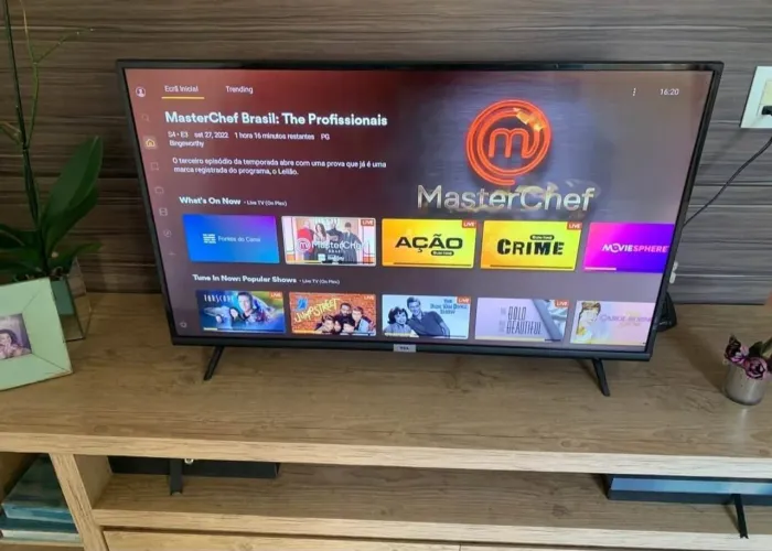 Smart Tv 43 Polegadas TCL Android Tv comando de voz