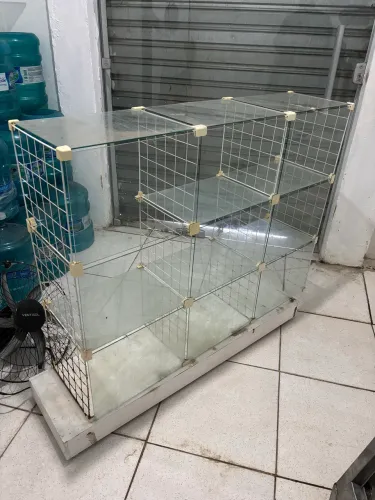 Balcão de vidro expositor 