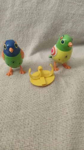 Passarinhos Interativos DigiBirds com Base - Funcionando