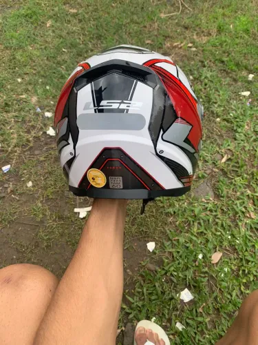 capacete ls2 xdron vermelho tamanho 60