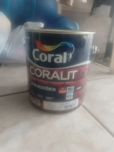Tinta galão 3.600 litros Esmalte sintétiico brilhante na Cor Areia