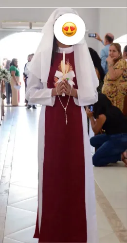 Vestido eucaristia comunhão 