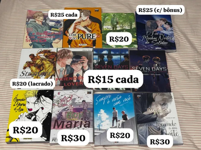 Mangás e manhwas BL/yaoi diversos em português