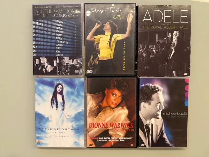Kit 6 DVDs Grandes Vozes Internacionais