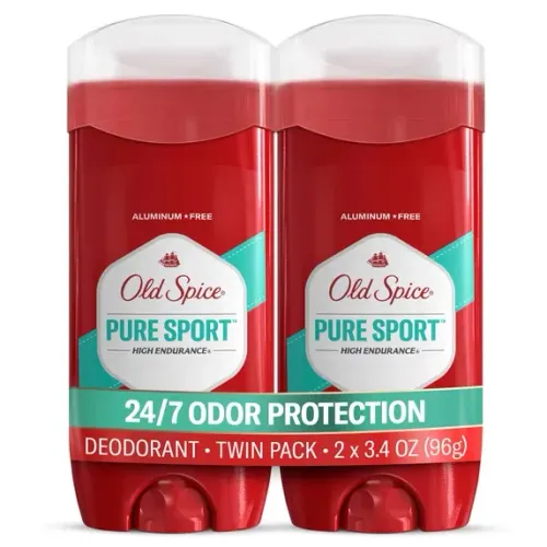 Desodorante Old Spice Pure Sport SEM Alumínio - importado dos EUA - Kit com 2