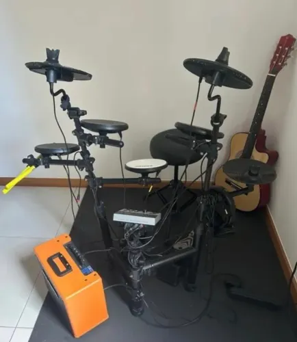 Bateria eletrônica Nagano + Caixa drum Onerr