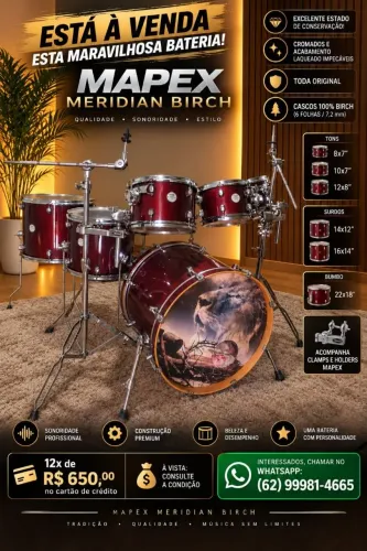 Bateria mapex Meridian