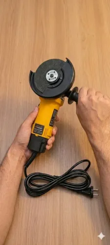 Esmerilhadeira Lixadeira Angular Profissional Cor Amarelo