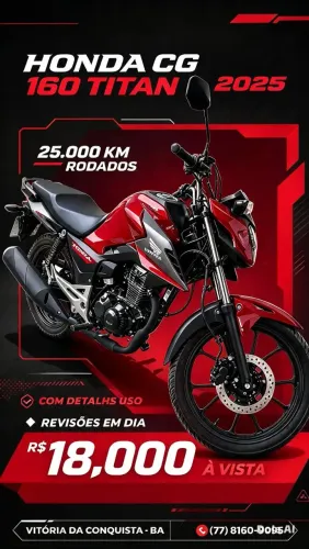 Titan 160 2025 à venda