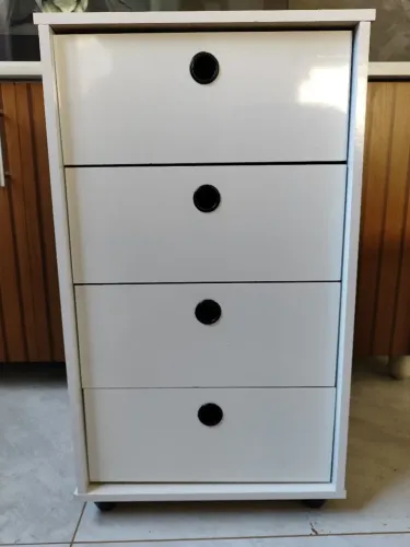 Gaveteiro organizador (Escritório Home Office) 4 Gavetas - Branco