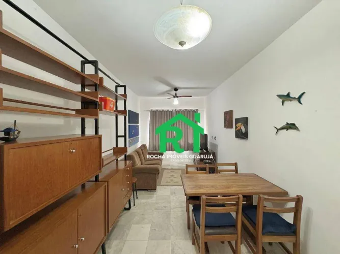 Apartamento à beira mar com 2 quartos, 1 vaga à venda em Pitangueiras, Guarujá