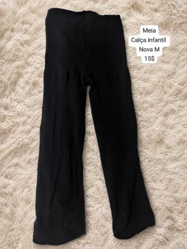 Meia calça infantil nova preta M