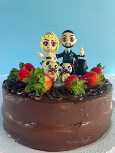 Topo de bolo do seu casamento aqui