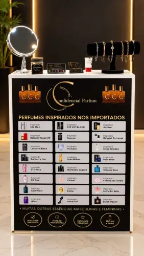 Balcão caixa com expositor de vidro!