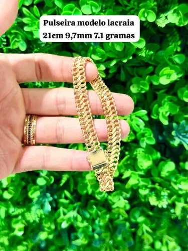 Pulseira de ouro 18k Lacraia nova | Certificado de garantia | Loja física