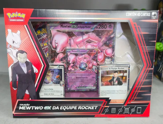 Caixa Mewtwo EX equipe Rocket 