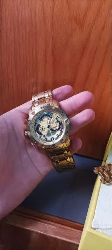 Relógio invicta Pro Diver banhado a ouro 18k