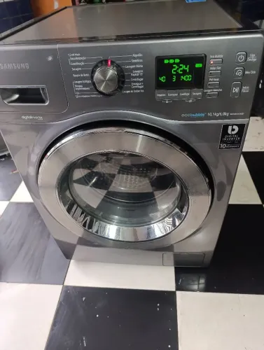 Lava e seca 10.1 kg Samsung inox 110v