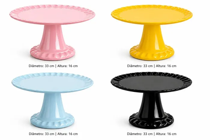 Vendo boleiras cerâmica decoração pegue e monte