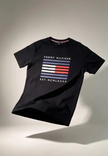 camiseta tommy hilfiger masculina preta m