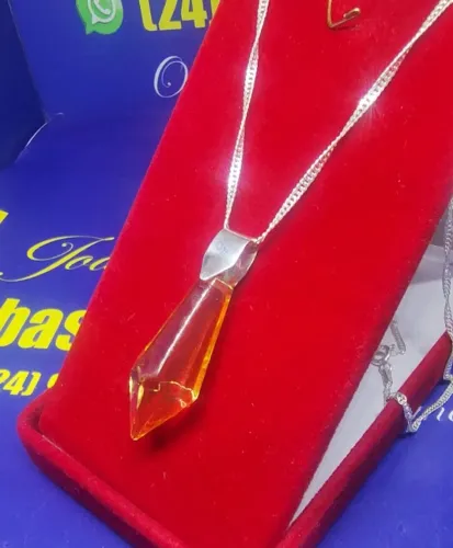 Colar com Pingente Colar Prata 925 Peso 1.85 Gramas 45 x 1 mm e Pingente mm x 23.1 mm Ping