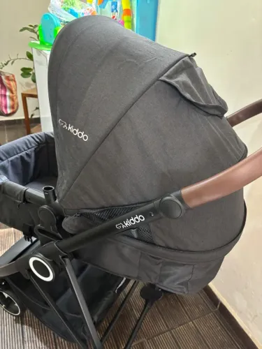 Carrinho bebê Cosmo Melange + Bebê conforto casulo + Base Isofix KIDDO