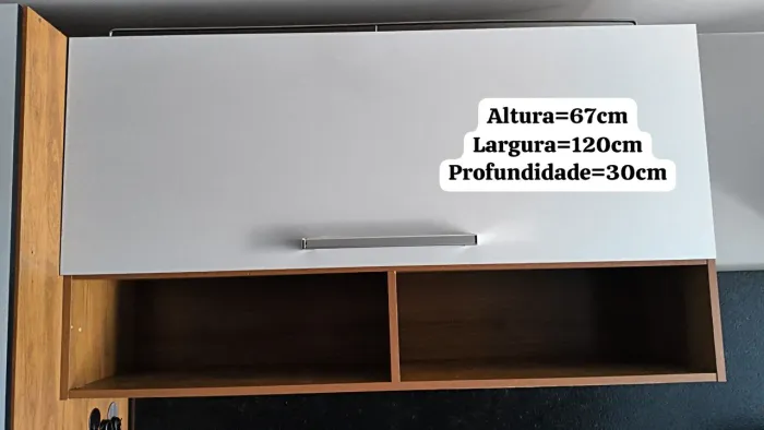 Armário aéreo com nicho semi novo