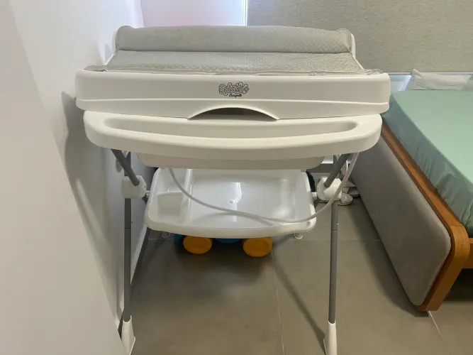 Banheira Burigotto  Splash, Branco com Grafite.