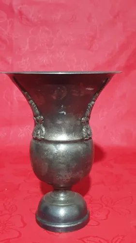 Vaso antigo banho de prata anos 70
