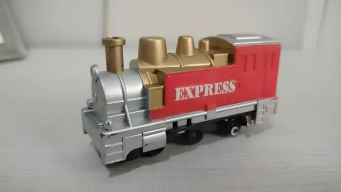 Miniatura Locomotiva Trem Central Express Moonbo Vermelho