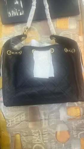 Chanel bolsa preta italiana 25 couro legítimo
