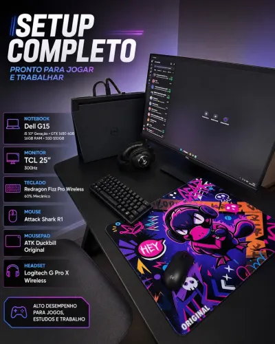 SETUP COMPLETO COM DELL G15