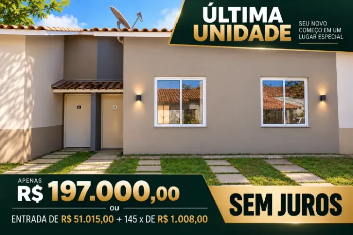 CASA NO RESIDENCIAL CALDAS NOVAS EM GOIÂNIA, 2 QUARTOS